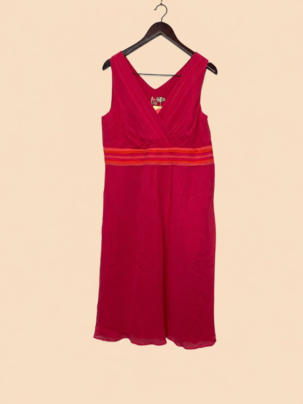 Boden, Brand New 100% Silk Mid-Length Waist Dress US12L Size